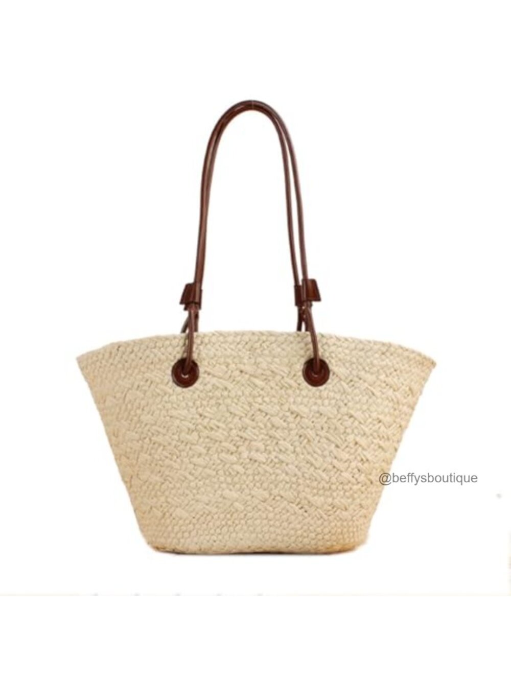 Handmade Woven Straw Tote Bag Large Summer Beach Shoulder Handbag
